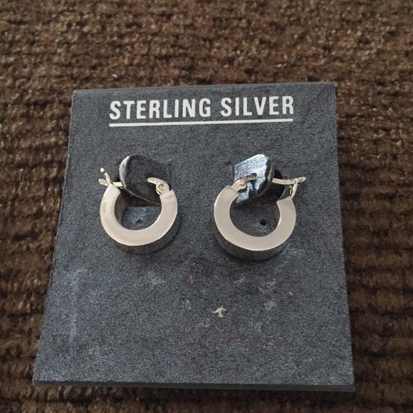 Jewelry - NWT KIDS STERLING SILVER HOOP EARRINGS